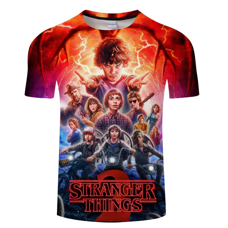 2018 Fashion Stranger Things Print Funny Men T-Shirt 3D Character Design Mens T Shirt Summer Hipster Top Homme Tees Asian size
2018 Fashion Stranger Things Print Funny Men T-Shirt 3D Character Design Mens T Shirt Summer Hipster Top Homme Tees Asian size