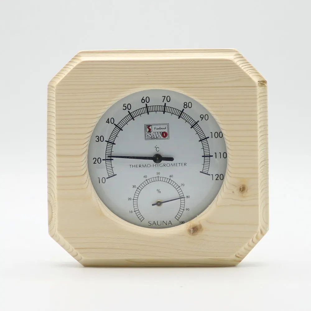 Single Sauna Wooden Hygrothermograph Thermometer Hygrometer Sauna Room Accessory
Single Sauna Wooden Hygrothermograph Thermometer Hygrometer Sauna Room Accessory