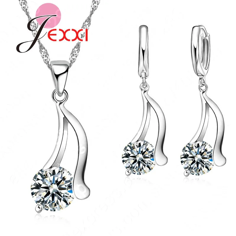 Promotion Trendy Woman Gift 925 Sterling Silver Cubic Zircon Pendant For Girl Necklaces Wedding Drop Earring Jewelry Sets
Promotion Trendy Woman Gift 925 Sterling Silver Cubic Zircon Pendant For Girl Necklaces Wedding Drop Earring Jewelry Sets