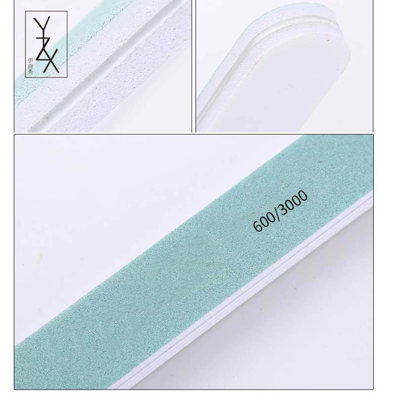 Губка для ногтей YZX 5 шт. полировщик зернистость 600/3000 маникюра УФ гель моющийся