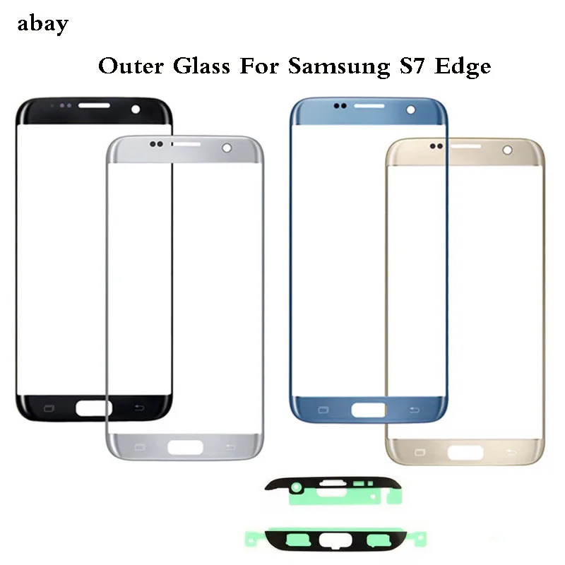 S7 S6 EDGE Front Outer Glass Lens Cover replacement For Samsung Galaxy S6 S7 Edge G925 G935 G935F G935FD LCD glass+Adhesive
S7 S6 EDGE Front Outer Glass Lens Cover replacement For Samsung Galaxy S6 S7 Edge G925 G935 G935F G935FD LCD glass+Adhesive