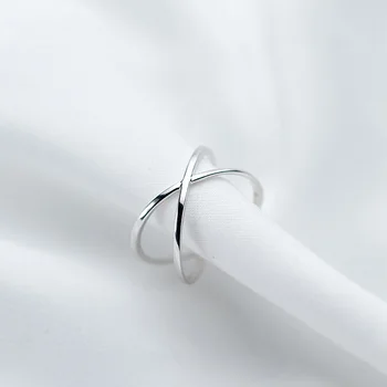925 Sterling Silver Opening X Rings for Women Geometric Adjustable Cross Finger Ring Female Minimalist S925 Jewelry Accessories
925 Sterling Silver Opening X Rings for Women Geometric Adjustable Cross Finger Ring Female Minimalist S925 Jewelry Accessories
