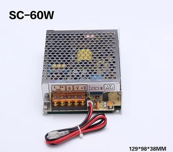 60W 12V 5A universal AC UPS/Charge function monitor switching power supply 13.8v, battery charger 2 year warranty (SC-60-12)
60W 12V 5A universal AC UPS/Charge function monitor switching power supply 13.8v, battery charger 2 year warranty (SC-60-12)