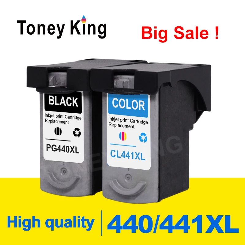 Toney King PG440 Ink Cartridge PG 440 CL441 CL 441 For Canon pixma MX438 MX518 MX374 MX378 MX394 MX434 MX474 printer
Toney King PG440 Ink Cartridge PG 440 CL441 CL 441 For Canon pixma MX438 MX518 MX374 MX378 MX394 MX434 MX474 printer