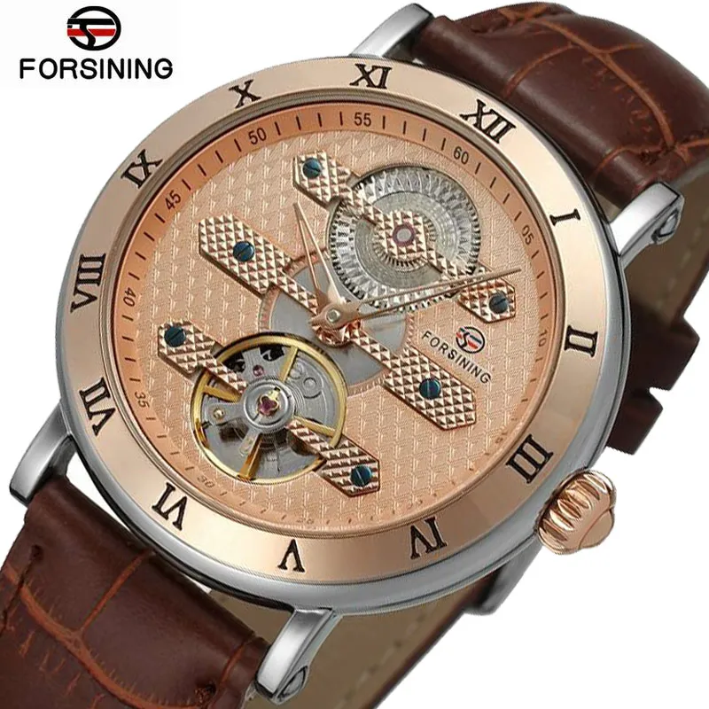 Forsining 2018 Fashion New Mens Watches Top Brand Luxury Automatic Watch Men Leather Waterproof Tourbillon Mechanical Men Watch
Forsining 2018 Fashion New Mens Watches Top Brand Luxury Automatic Watch Men Leather Waterproof Tourbillon Mechanical Men Watch