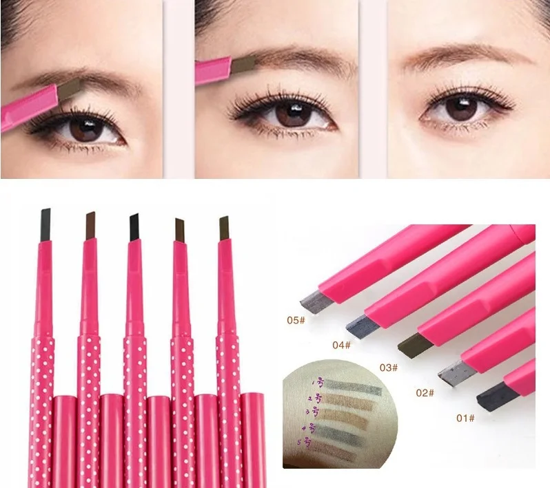 5PCS/LOT Waterproof Durable Automatic Women Ladies New Eyebrow Pencil Eyebrow Liner Beauty Makeup Tools MB01-5
5PCS/LOT Waterproof Durable Automatic Women Ladies New Eyebrow Pencil Eyebrow Liner Beauty Makeup Tools MB01-5