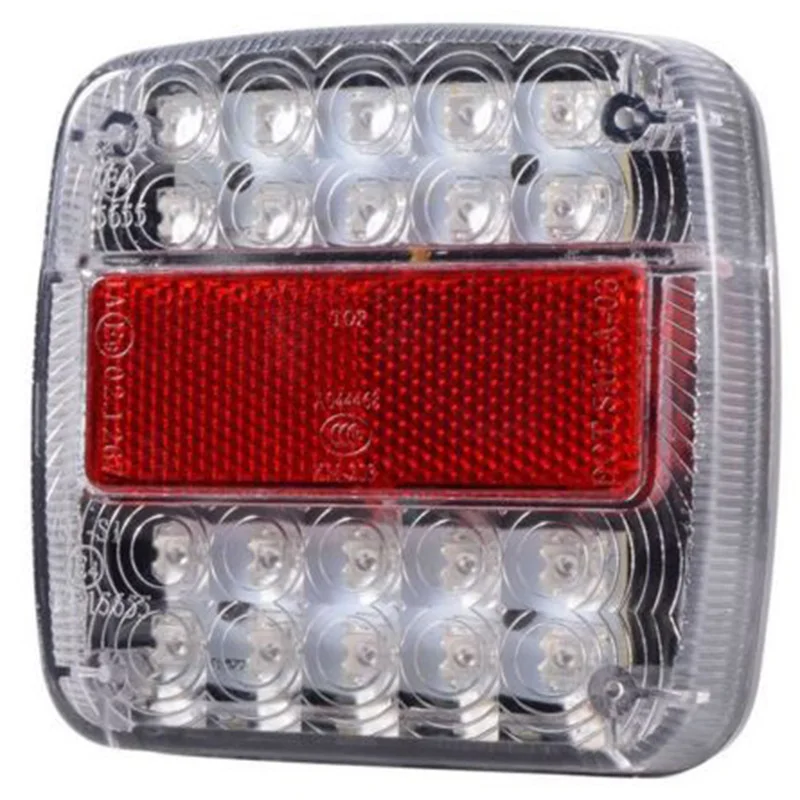2pcs/set 26LED Tail Brake Turn Signal License Plate Light Lamp for Truck Trailer