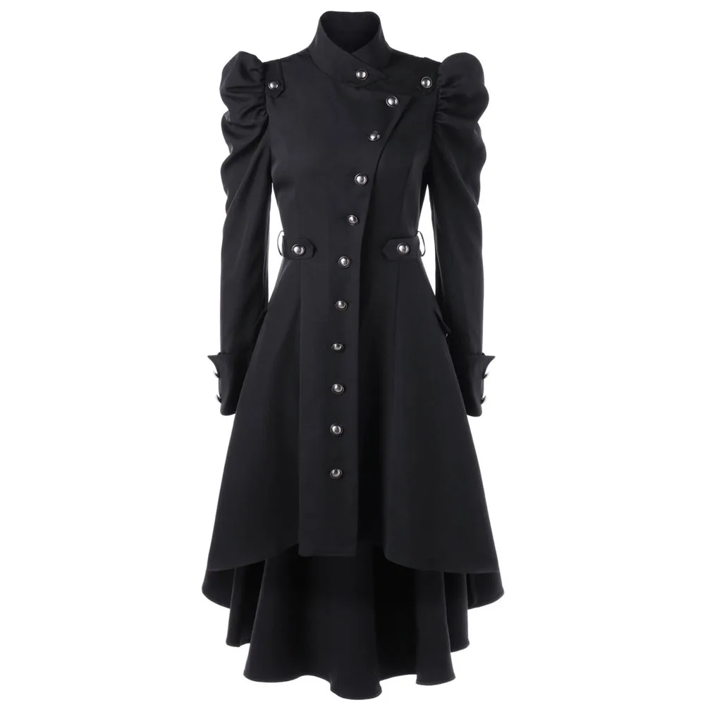 Autumn Winter Gothic Trench England Style Women Stand Collar Overcoats Slim Long Skirt Hem Buttons Female Office Coats Plus Size
Autumn Winter Gothic Trench England Style Women Stand Collar Overcoats Slim Long Skirt Hem Buttons Female Office Coats Plus Size
