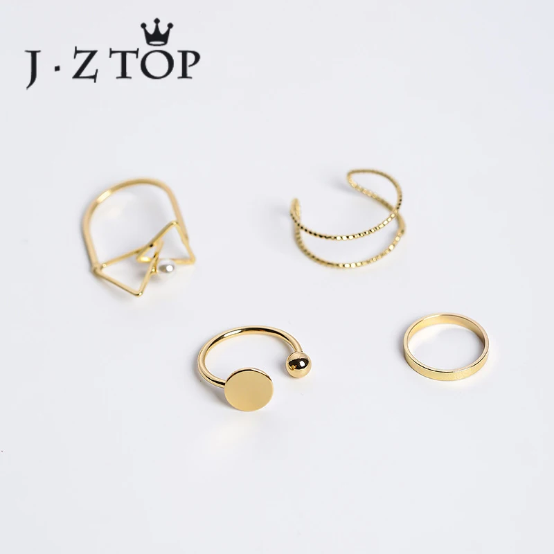 JZTOP Gold Color Silver Color Round Triangle Geometric Ring Set Fashion Punk Metal Knuckle Rings For Woman Jewelry 4pcs/lot
JZTOP Gold Color Silver Color Round Triangle Geometric Ring Set Fashion Punk Metal Knuckle Rings For Woman Jewelry 4pcs/lot