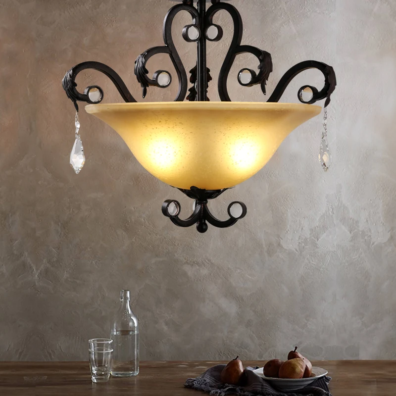 American style retro crystal ceiling lamp art living room bedroom iron glass lamp ceiling light decorative lighting ZA825623
American style retro crystal ceiling lamp art living room bedroom iron glass lamp ceiling light decorative lighting ZA825623