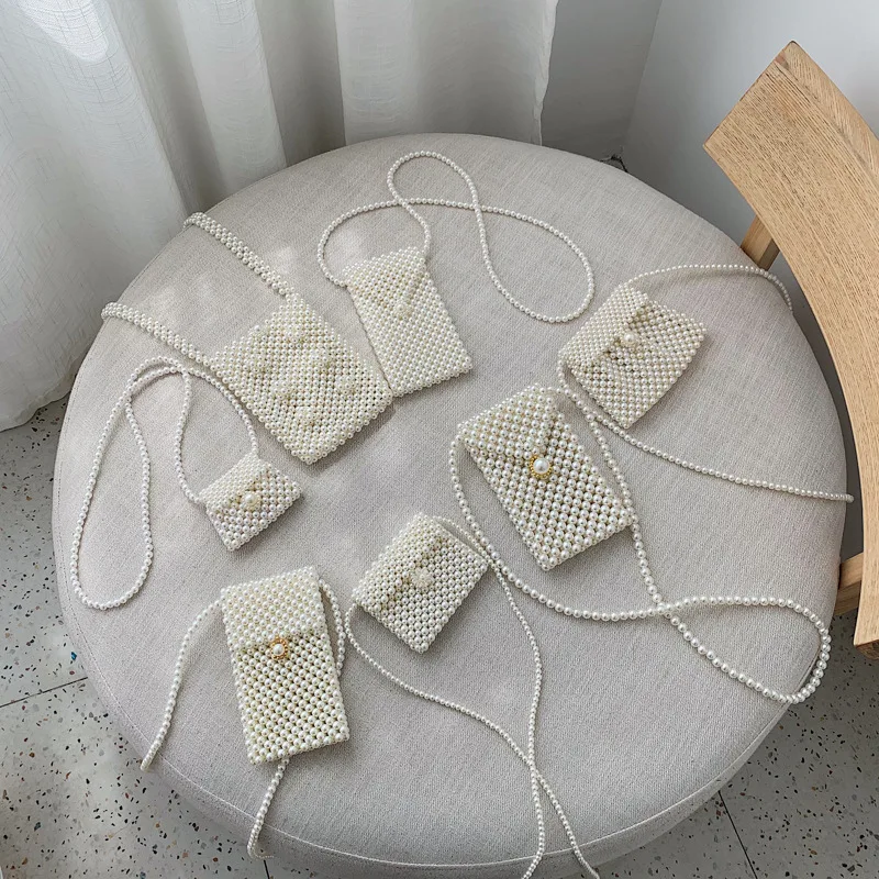 Brand Hand-woven Pearl Bags Solid Color Square Shoulder Bag Elegant Evening Clutch Purses Party Vintage Luxury Handbags New 2019
Brand Hand-woven Pearl Bags Solid Color Square Shoulder Bag Elegant Evening Clutch Purses Party Vintage Luxury Handbags New 2019