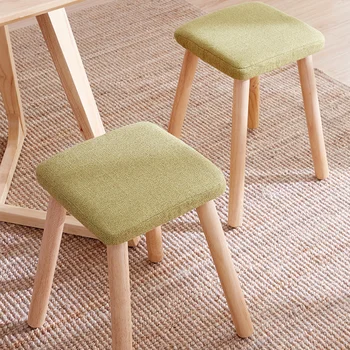 Fashion Creative Stool Solid Wood Dining Stool Square Fabric Dressing Stool Fashion Makeup Bench Home Stool
Fashion Creative Stool Solid Wood Dining Stool Square Fabric Dressing Stool Fashion Makeup Bench Home Stool