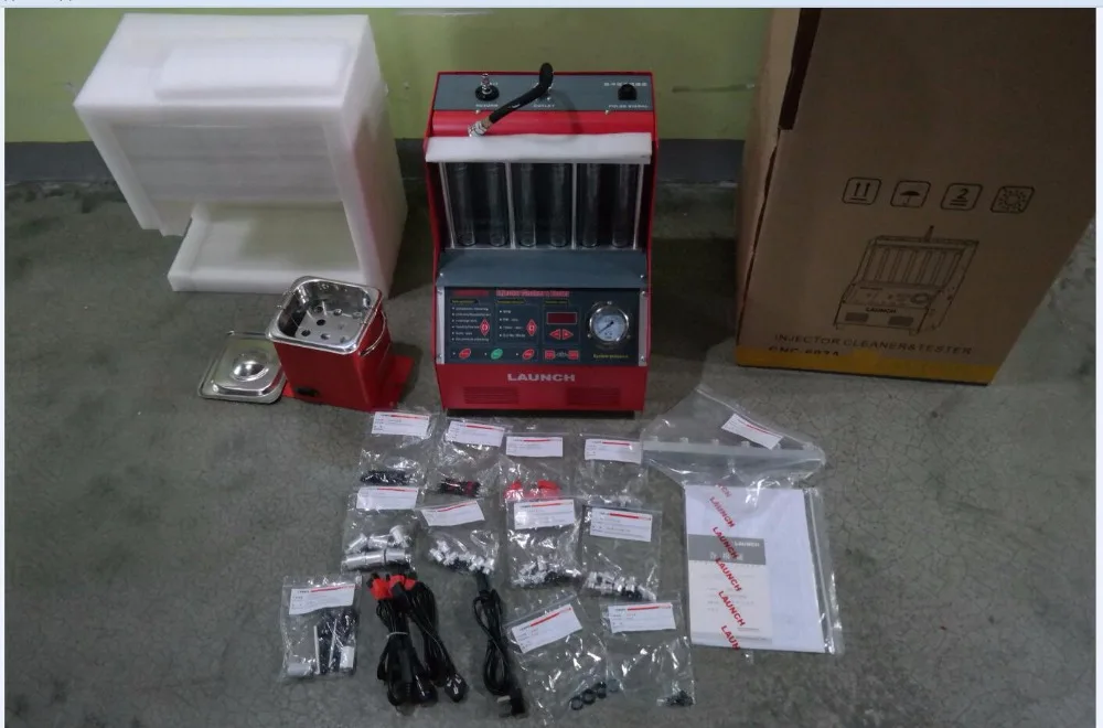 Launch CNC602A Car Fuel Injector Cleaning Machine Ultrasonic FUEL Injector Cleaner Tester Washing Tool 6 Cylinder
Launch CNC602A Car Fuel Injector Cleaning Machine Ultrasonic FUEL Injector Cleaner Tester Washing Tool 6 Cylinder