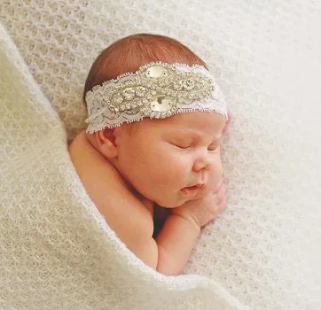 Vintage Baby Girls Lace Headband Clear Shinning Rhinestone Bows Newborn Headwear Kids Hairband Hair Accessories
Vintage Baby Girls Lace Headband Clear Shinning Rhinestone Bows Newborn Headwear Kids Hairband Hair Accessories