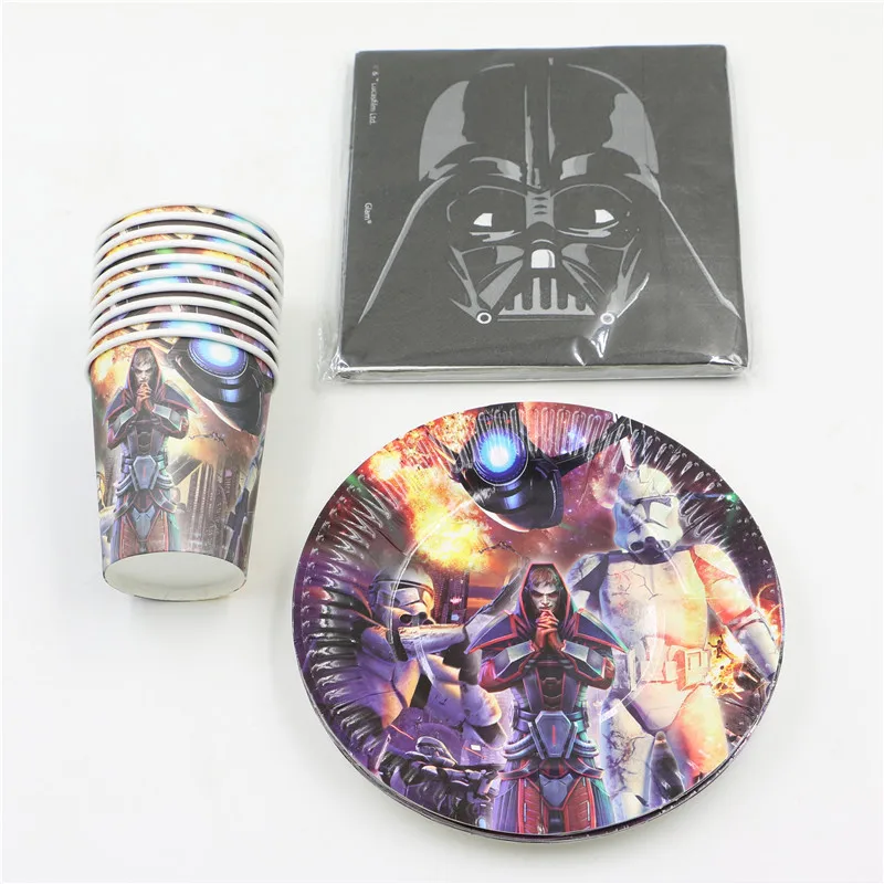 40pcs/lot Star Wars Theme Party Supplies Kids Birthday Party Decoration Event party supplies Set plates cups napkins Party
40pcs/lot Star Wars Theme Party Supplies Kids Birthday Party Decoration Event party supplies Set plates cups napkins Party