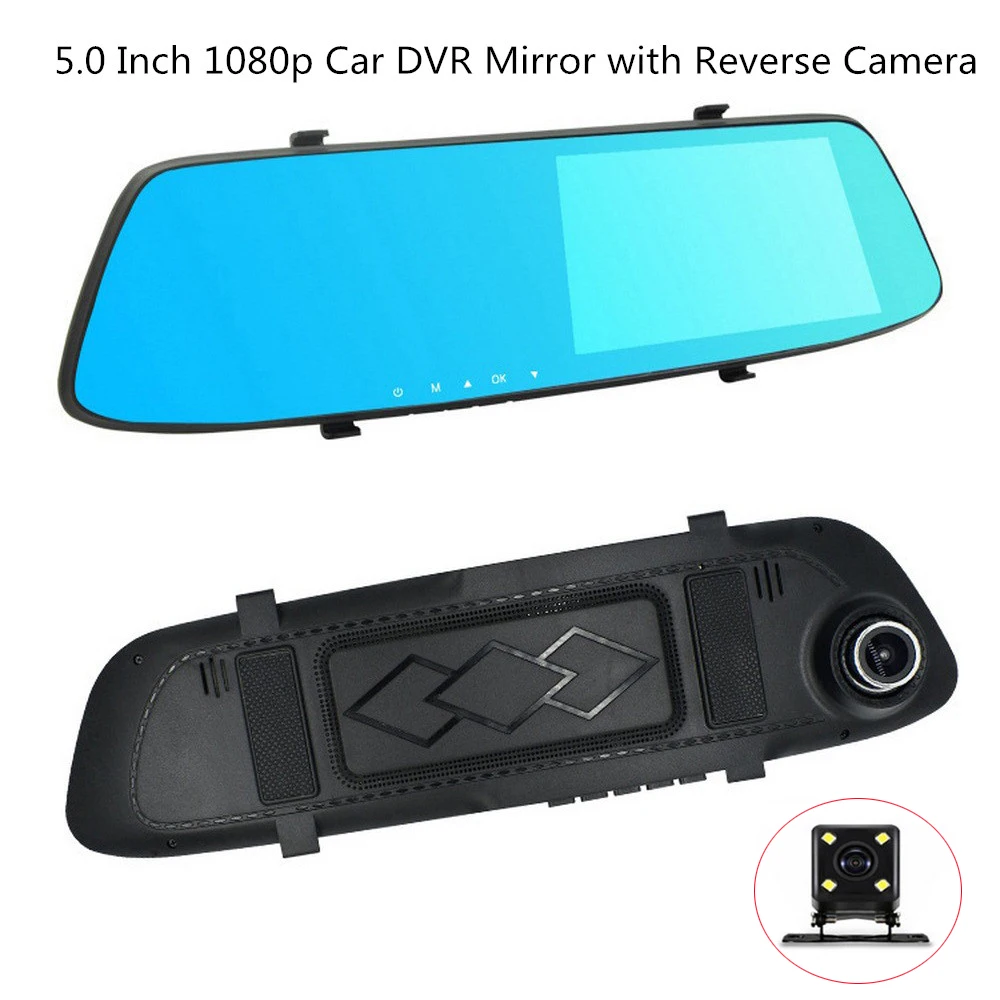 5.0 Inch 1080P HD Car DVR Mirror with Reverse Camera Night Vision 12.0 MP Auto Driving Video Recorder Car Dash Camera
5.0 Inch 1080P HD Car DVR Mirror with Reverse Camera Night Vision 12.0 MP Auto Driving Video Recorder Car Dash Camera