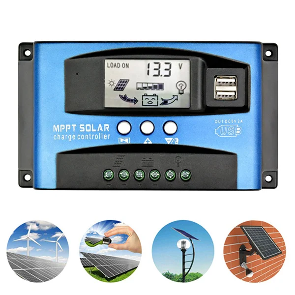 Newest 30A MPPT Solar Charge Controller with LCD Display Multiple Load Control Modes
Newest 30A MPPT Solar Charge Controller with LCD Display Multiple Load Control Modes