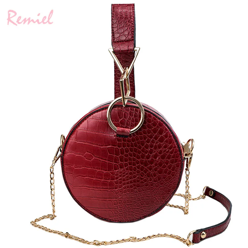 2018 Fashion New Ladies Round Tote bag Quality PU Leather Women's Luxury Handbag Crocodile pattern Chain Shoulder Messenger Bags
2018 Fashion New Ladies Round Tote bag Quality PU Leather Women's Luxury Handbag Crocodile pattern Chain Shoulder Messenger Bags