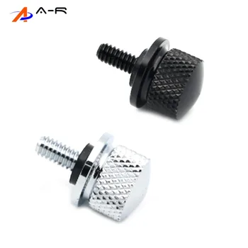1pc New 6mm 1/4'' Knurled Driver Seat Screw Bolt Rear Quick Mount Bolt for Cafe Racer Harley Davidson Sportster Dyna Softail