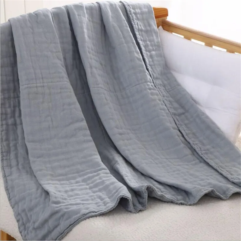 6 Layers Solid Color Baby Bath Towel Muslin 100% Cotton Towels Neonatal Child Absorb Blanket Swaddle Wrap Bdding 110 * 110 CM
6 Layers Solid Color Baby Bath Towel Muslin 100% Cotton Towels Neonatal Child Absorb Blanket Swaddle Wrap Bdding 110 * 110 CM