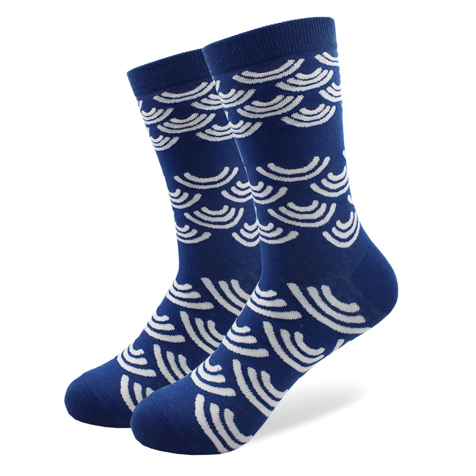 1-paire-chaussettes-homme-coton-color-ray-Jacquard-Art-chaussettes-Hit-couleur-Dot-Long-heureux-dr(21)