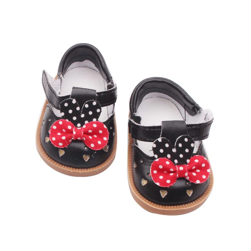 1 Pair Doll Shoes For 43cm Baby Doll And 18 Inch Girl Doll Mini Cartoon Shoes For 13 BJD SD Doll Shoes (9)
