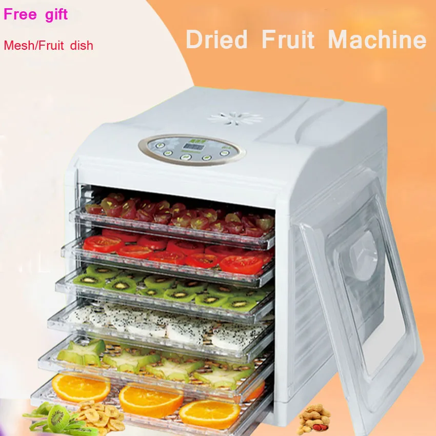 6 Layer Dried Fruit Machine Electric Food Dehydrator Fruit Vegetable Meat Dehydrator Drying Pet Food Dehydrator 220V 1PC FD-980
6 Layer Dried Fruit Machine Electric Food Dehydrator Fruit Vegetable Meat Dehydrator Drying Pet Food Dehydrator 220V 1PC FD-980