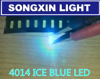 1000PCS 4014 ICE BLUE LED SMD SKY BLUE 22-24lm 3.0-3.2V car lamp light beads RoHs Free shipping
1000PCS 4014 ICE BLUE LED SMD SKY BLUE 22-24lm 3.0-3.2V car lamp light beads RoHs Free shipping