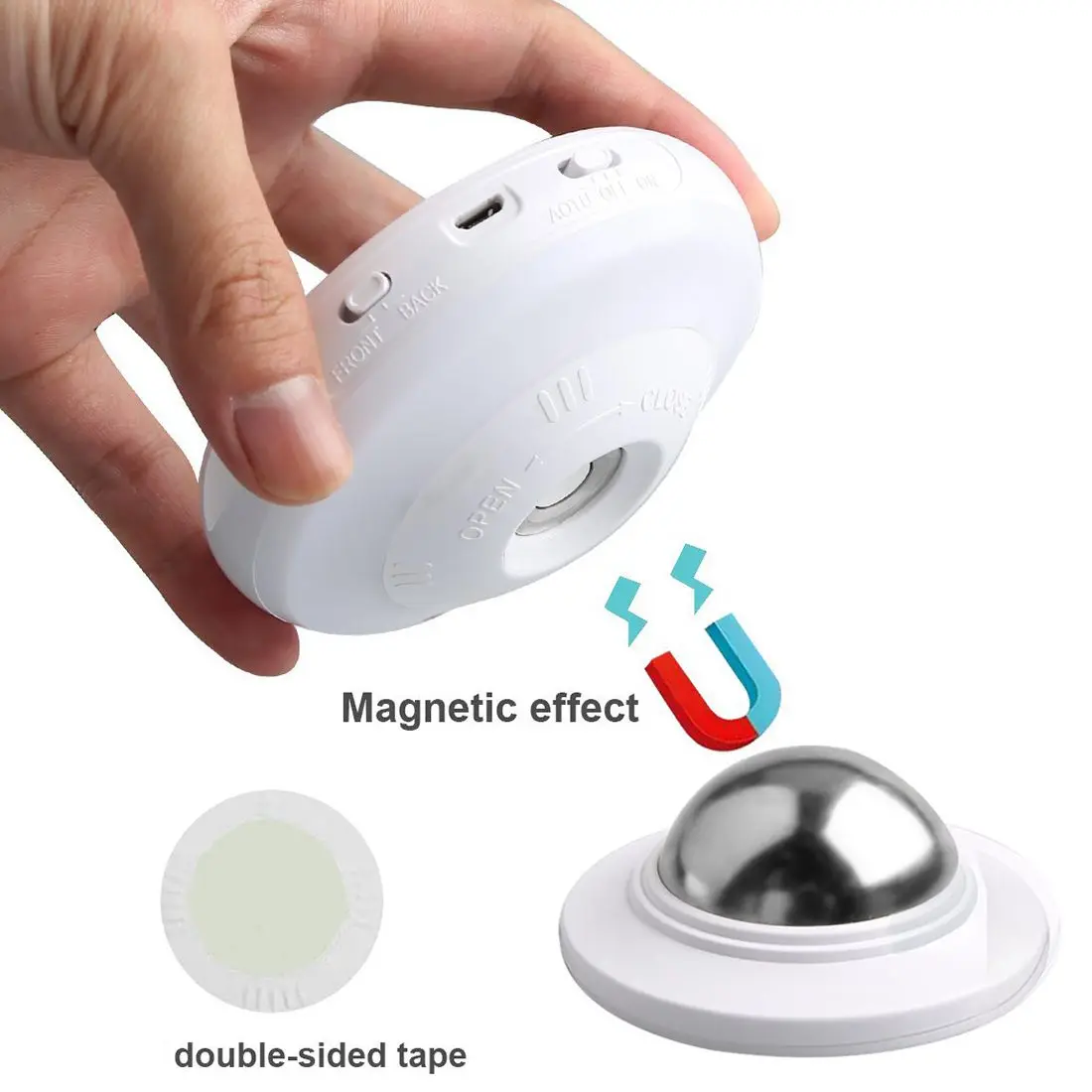Motion Sensor Night Light,Detachable Magnet Base, USB Rechargeable LED,Human Body Induction 360 Degree Rotation Night Light
Motion Sensor Night Light,Detachable Magnet Base, USB Rechargeable LED,Human Body Induction 360 Degree Rotation Night Light