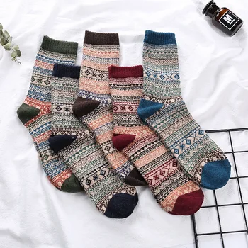 Winter Thick Warm Stripe Wool Socks Casual Calcetines Hombre Sock Business Male Socks
Winter Thick Warm Stripe Wool Socks Casual Calcetines Hombre Sock Business Male Socks