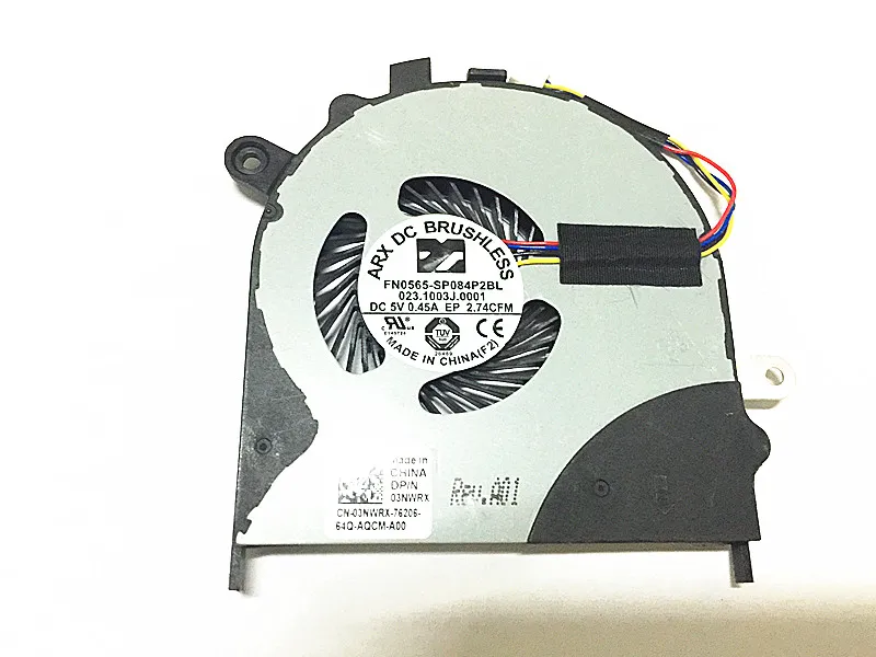 SSEA New CPU cooling Fan for Dell Inspiron 7347 7348 Fan FN0565-SP084P2BL 023.1003J.0001
SSEA New CPU cooling Fan for Dell Inspiron 7347 7348 Fan FN0565-SP084P2BL 023.1003J.0001