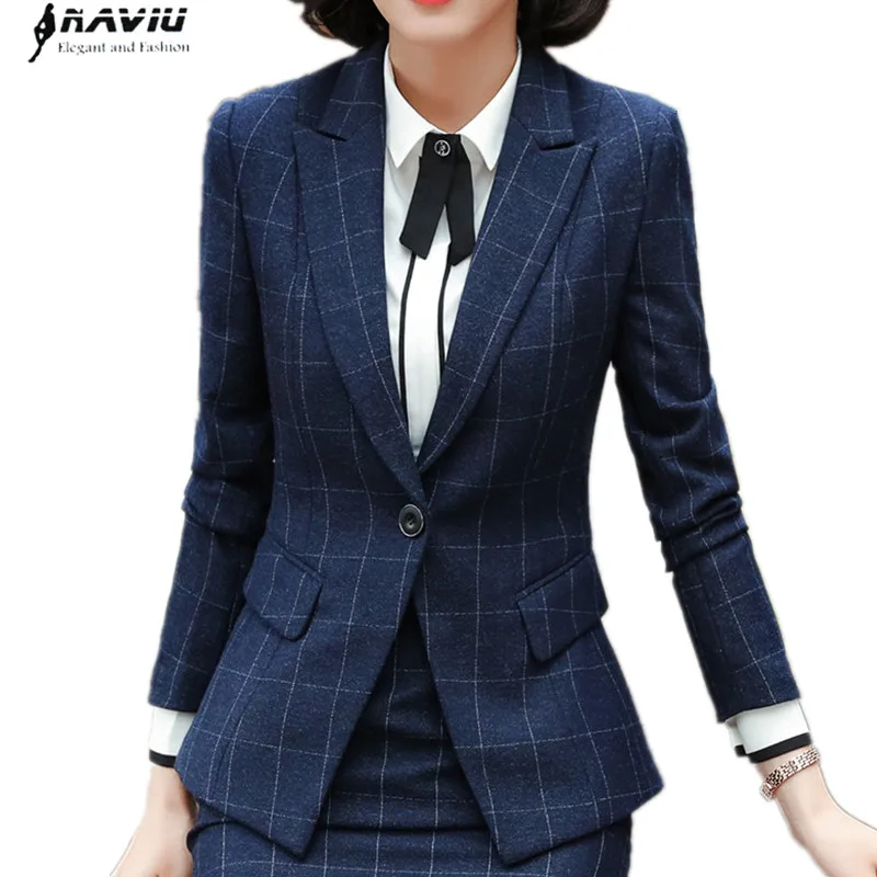 Fashion Formal Plaid blazer women clothes New spring temperament business long sleeve slim jacket office ladies work wear coat
Fashion Formal Plaid blazer women clothes New spring temperament business long sleeve slim jacket office ladies work wear coat