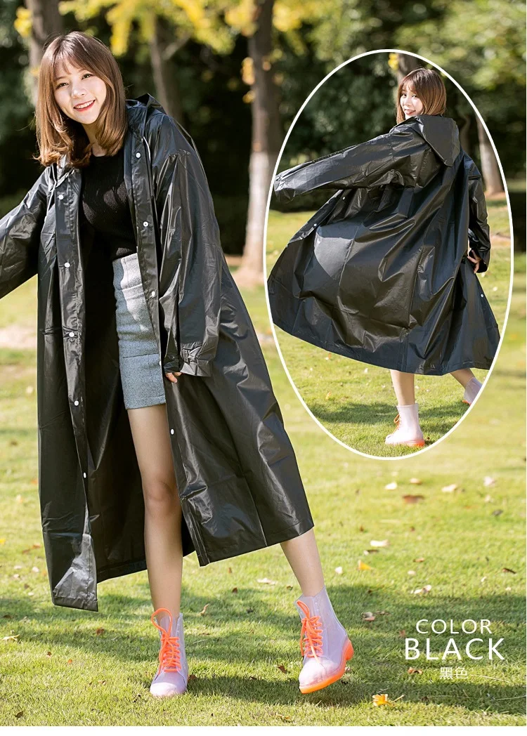 Fashion Solid EVA Women Raincoat thin Waterproof Rain Coat Women Clear Transparent Camping Waterproof Rainwear Suit 70*145cm
Fashion Solid EVA Women Raincoat thin Waterproof Rain Coat Women Clear Transparent Camping Waterproof Rainwear Suit 70*145cm