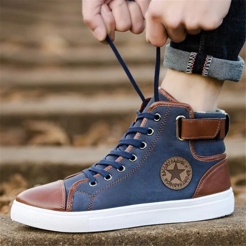 New spring and autumn with speed large size high to help men's shoes lovers shoes casual breathable canvas men's shoes 36-46
New spring and autumn with speed large size high to help men's shoes lovers shoes casual breathable canvas men's shoes 36-46