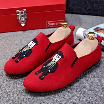 Men Black Loafer Shoes Trendy Nubuck Slip-on Loafers Vintage Style Men Driving Casual Blue Flat Shoes
Men Black Loafer Shoes Trendy Nubuck Slip-on Loafers Vintage Style Men Driving Casual Blue Flat Shoes