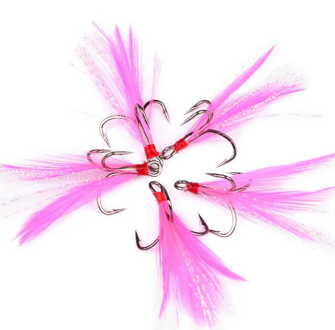 10pcs Three Hook Fish Fly Lure Bulk Feather Treble Hooks Bait Can Be Assembled Paillette Fishhook Red White
10pcs Three Hook Fish Fly Lure Bulk Feather Treble Hooks Bait Can Be Assembled Paillette Fishhook Red White