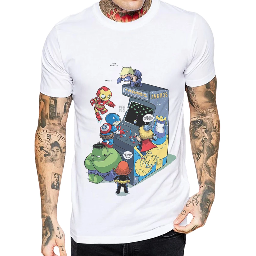 Newest Funny Avengers Men T Shirt Superhero Play Games Short Sleeve Casual Tops Man Tee Shirt Cotton Men Tshirts Free Shipping
Newest Funny Avengers Men T Shirt Superhero Play Games Short Sleeve Casual Tops Man Tee Shirt Cotton Men Tshirts Free Shipping