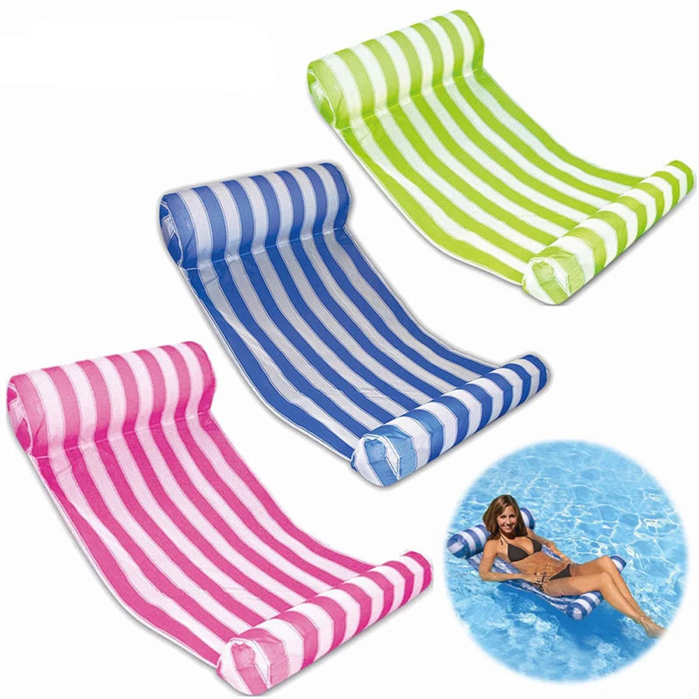 Inflatable Water Hammock Lounger Chair Sleeping Bed Float Swimming Pool Stripe Swimming Pool Floats Air Mattress Floating row
Inflatable Water Hammock Lounger Chair Sleeping Bed Float Swimming Pool Stripe Swimming Pool Floats Air Mattress Floating row