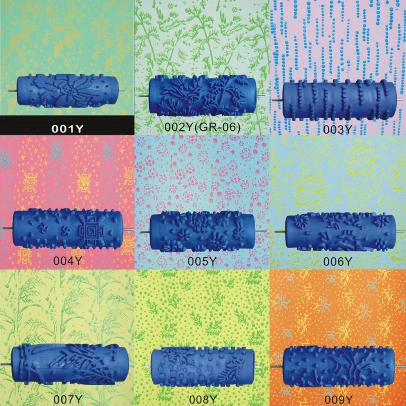 1PCS 5" Embossed Paint Rubber Roller Sleeve Wall Texture Stencil Brush 3D Pattern Decor Wallpaper Decoration Patterned Roller
1PCS 5" Embossed Paint Rubber Roller Sleeve Wall Texture Stencil Brush 3D Pattern Decor Wallpaper Decoration Patterned Roller