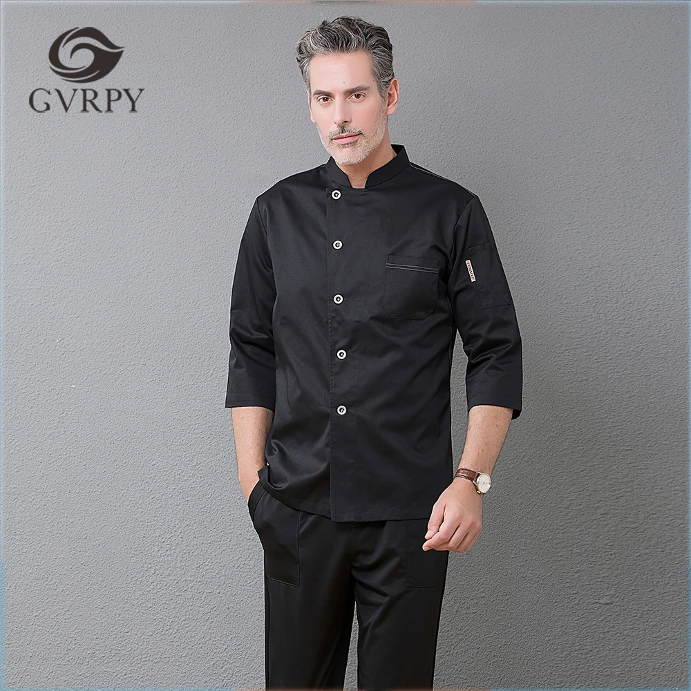 Unisex Breathable Mesh Back Patchwork Single Breasted Top Restaurant Chef Cook Suit Catering Waiter Coat Barbershop Work Uniform
Unisex Breathable Mesh Back Patchwork Single Breasted Top Restaurant Chef Cook Suit Catering Waiter Coat Barbershop Work Uniform