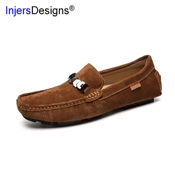 Hot Sale Pig Suede Loafers Men 3 Colors Boat Shoes Slip-On Breathable Soft Moccasins Lazy Casual Men Shoes Fashion Driving Shoes
Hot Sale Pig Suede Loafers Men 3 Colors Boat Shoes Slip-On Breathable Soft Moccasins Lazy Casual Men Shoes Fashion Driving Shoes