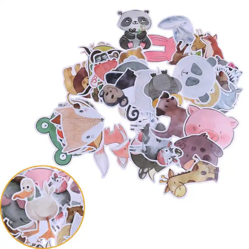 50Pcs/bag Waterproof Super Cute Cartoon Animal Stickers For Car Laptop Phone Pad Bicycle Decal Kids Gift fox pig panda
50Pcs/bag Waterproof Super Cute Cartoon Animal Stickers For Car Laptop Phone Pad Bicycle Decal Kids Gift fox pig panda