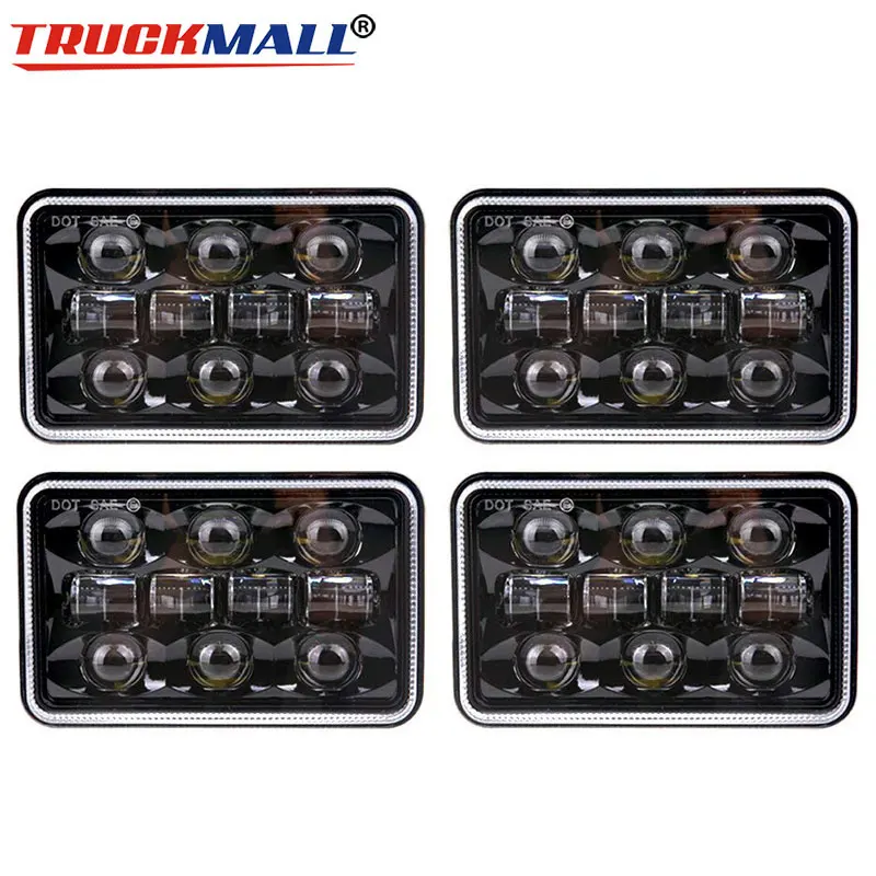 Rectangular 4x6 LED Headlights Hi/Lo Sealed Beam Replacement Headlamps For KW Kenworth T600 W900 T800 Truck Peterbilt 379 Chevy
Rectangular 4x6 LED Headlights Hi/Lo Sealed Beam Replacement Headlamps For KW Kenworth T600 W900 T800 Truck Peterbilt 379 Chevy