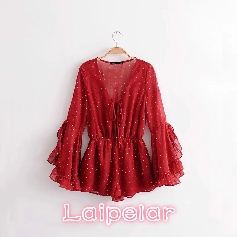 Jumpsuits for women 2018 Sexy jumpsuit ruffles v neck polka dots casual slim jumpsuits vintage flare sleeve boho style jumpsuit
Jumpsuits for women 2018 Sexy jumpsuit ruffles v neck polka dots casual slim jumpsuits vintage flare sleeve boho style jumpsuit