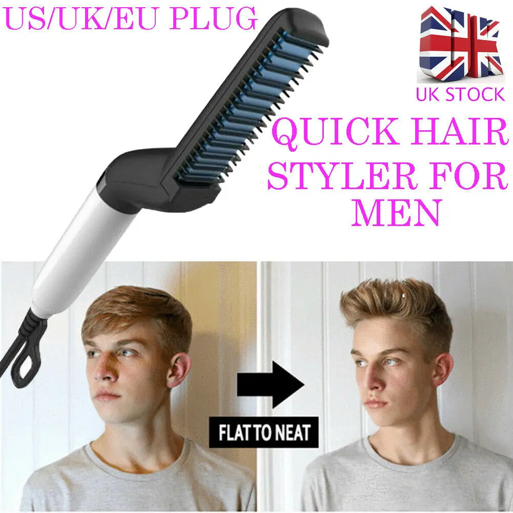 Men Quick Beard Straightener Multi-function Hair Comb Curling Curler Show Bath Brushes
Men Quick Beard Straightener Multi-function Hair Comb Curling Curler Show Bath Brushes