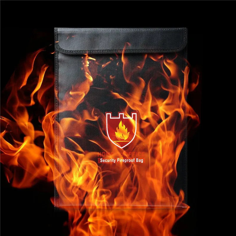 38*28cm Fireproof Document Bag Fireproof Document Pouch Fire Resistant Waterproof Bag Money Files Safety Case
38*28cm Fireproof Document Bag Fireproof Document Pouch Fire Resistant Waterproof Bag Money Files Safety Case