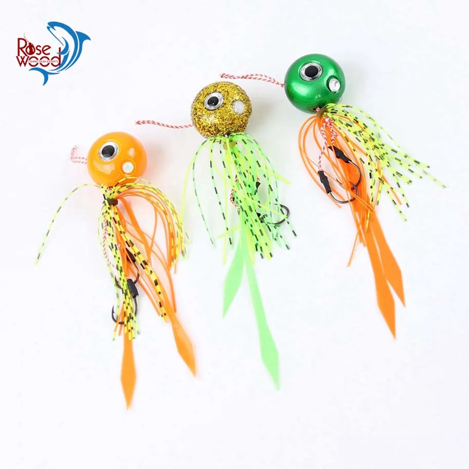 95g Jig Fishing Lure With Squid Skirt Jigging Lures Lead Jig Head For Saltwater Trolling Slow Metal Bait Green/Orange/Gold Color
95g Jig Fishing Lure With Squid Skirt Jigging Lures Lead Jig Head For Saltwater Trolling Slow Metal Bait Green/Orange/Gold Color