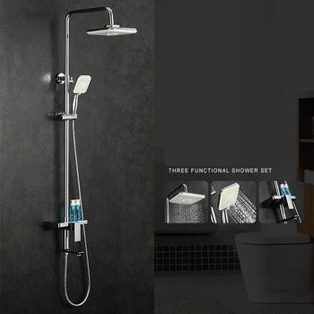 Bathroom Shower Set Brass Chrome Wall Mounted Shower Faucet 10" Shower Head Water Saving Nozzle Aerator Ceramic Rack Shower Set
Bathroom Shower Set Brass Chrome Wall Mounted Shower Faucet 10" Shower Head Water Saving Nozzle Aerator Ceramic Rack Shower Set