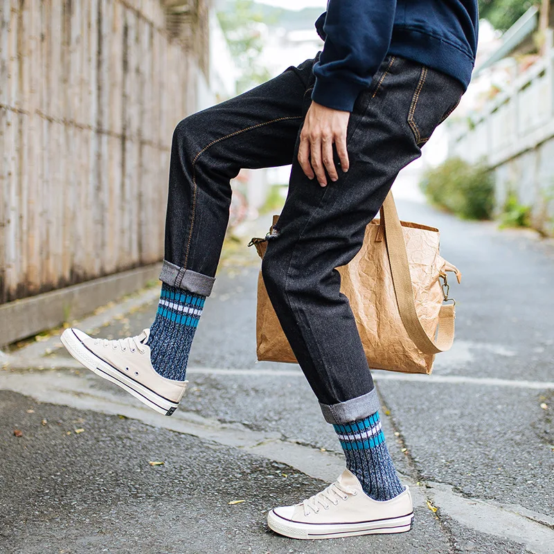 Men Socks 3 Pairs New Arrival Autumn Men Socks Striped Long Men's Crew Fashion Cotton Happy Thick Socks
Men Socks 3 Pairs New Arrival Autumn Men Socks Striped Long Men's Crew Fashion Cotton Happy Thick Socks