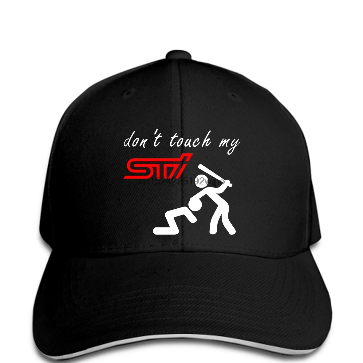 funny Baseball cap Don't Touch My STi cap men